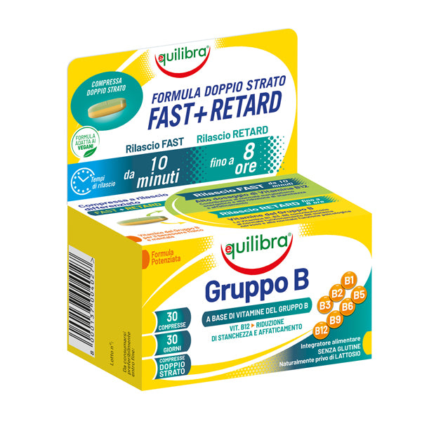 Equilibra - VIB - Integratore Gruppo B - 30 compresse doppio strato (1 gr cad.) -  Equilibra