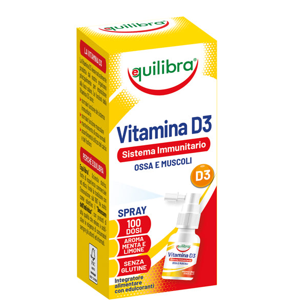 Equilibra - VIDY - Integratore spray Vitamina D3 - sistema immunitario, ossa  muscoli - 13 ml - Equilibra