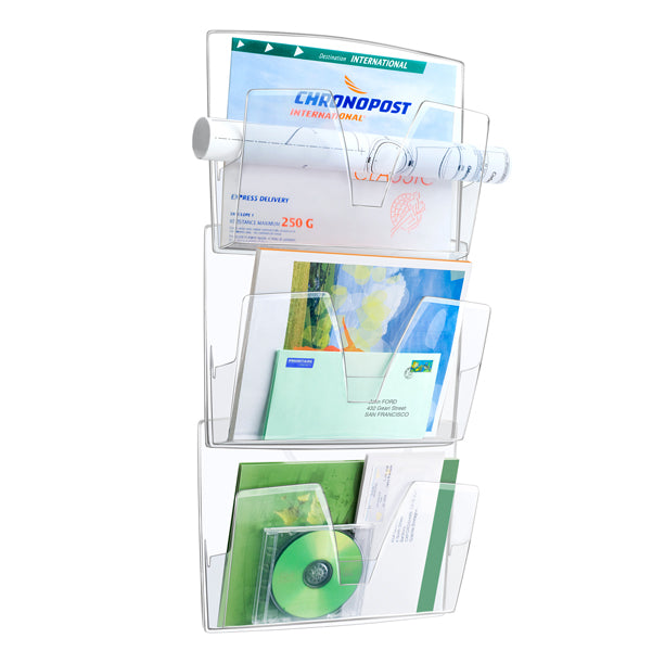 CEP - 1001700111 - Portadepliant da parete - Cep - kit 3 pezzi