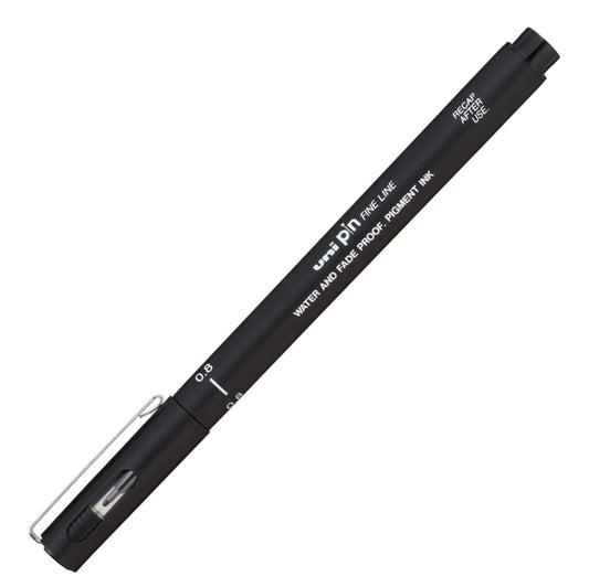 UNI MITSUBISHI - M PIN108 N - Pin fineliner - punta 0,8 mm - nero - Uni Mitsubishi