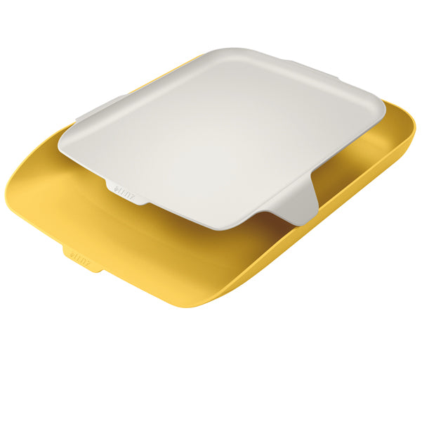 LEITZ - 52590019 - Vaschetta portacorrispondenza - con vassoio organizer Cosy - giallo - Leitz