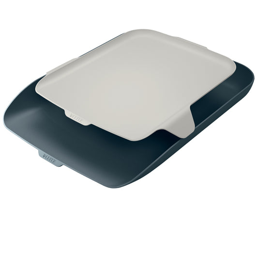 LEITZ - 52590089 - Vaschetta portacorrispondenza - con vassoio organizer Cosy - grigio - Leitz
