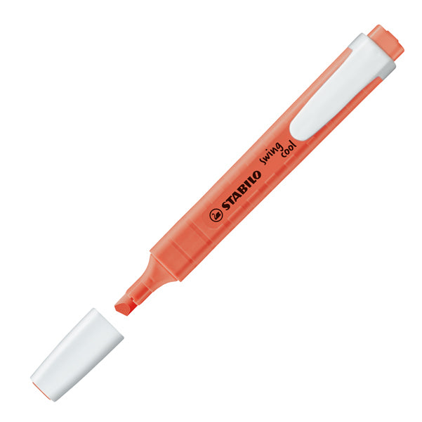 STABILO - 275-140-8 - Evidenziatore Swing Cool Pastel - punta a scalpello - tratto - 1 - 4 mm - rosa corallo 140 - Stabilo