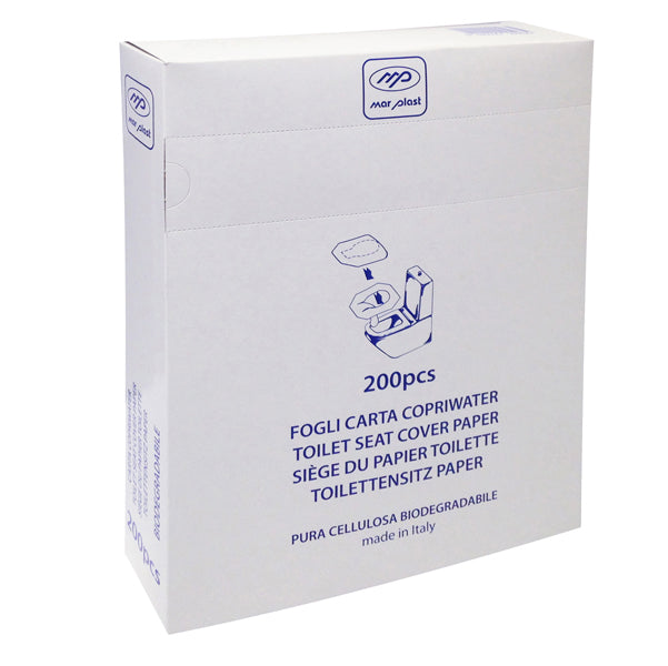 MAR PLAST - A99912 - Copri water rettangolare - in carta - 42 x 37,5 cm - Mar Plast - conf. 200 pezzi