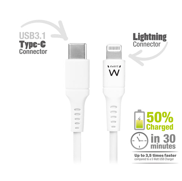 EMINENT - 486622606 - Cavo lightning USB TYPE-C - per smartphone e tablet - 1 mt - Eminent