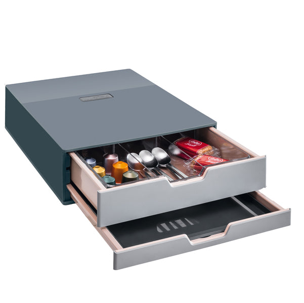 DURABLE - 3383-58 - Set Coffee Point Box S - 280 x 95 x 356 mm - organizer da cassetto incluso - Durable