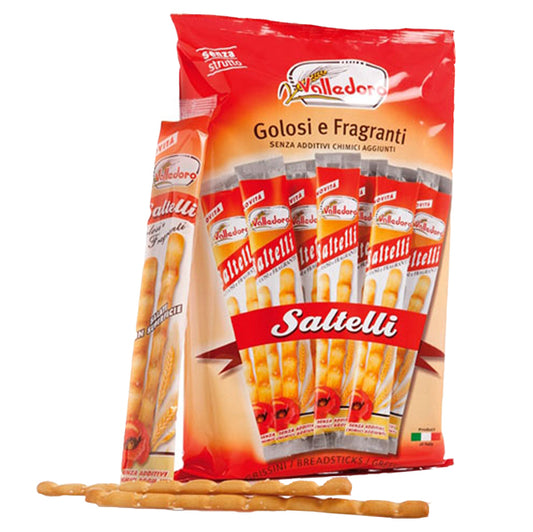 Valledoro - VAGRS - Grissini Saltelli - 240 gr - multipack 18  monoporzioni - Valledoro