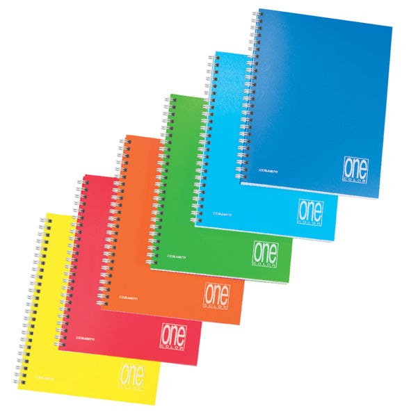 BLASETTI - 7665 - Maxiquaderno One Color - spiralato - s-fori - PPL - A4 - 80 gr - 1 rigo - 80+1 fg - Blasetti