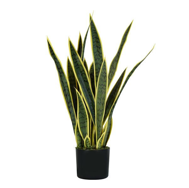 King Collection - P2150075 - Pianta ornamentale Sansevieria - artificiale - 21 foglie - 75 cm - PE - King Collection