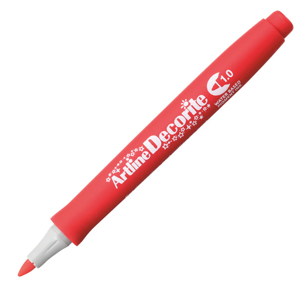 ARTLINE - A EDF-1-R - Marcatore Decorite - punta tonda - 1.0 mm - rosso - Artline