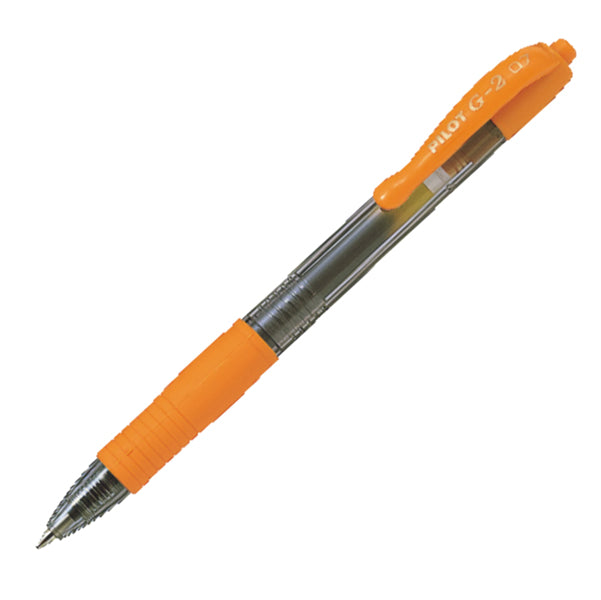 PILOT - 001393 - Roller gel a scatto G-2 - punta 0,7mm - arancio - Pilot