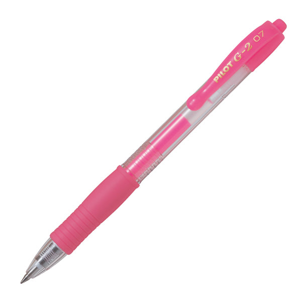 PILOT - 001379 - Roller gel a scatto G-2 - punta 0,7mm - rosa neon - Pilot