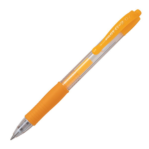 PILOT - 001382 - Roller gel a scatto G-2 - punta 0,7mm - albicocca neon - Pilot