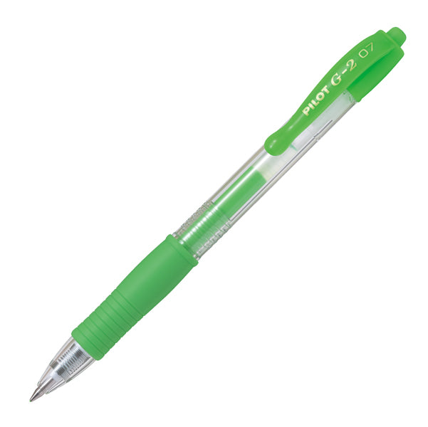 PILOT - 001384 - Roller gel a scatto G-2 - punta 0,7mm - verde neon - Pilot