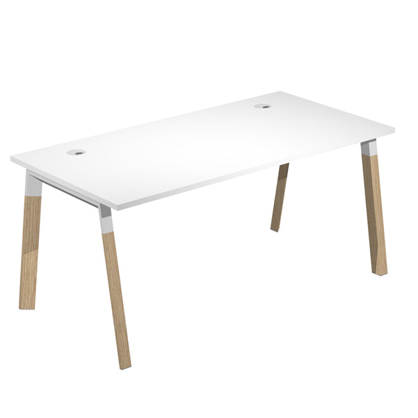 ARTEXPORT - W160-3-AM - Scrivania Woody Superior - 160 x 80 x 72,5 cm - piano bianco - Artexport