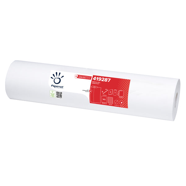 PAPERNET - 419287 - Lenzuolino Medico Defend Tech - in rotolo - 59cm x 50mt - bianco - Papernet
