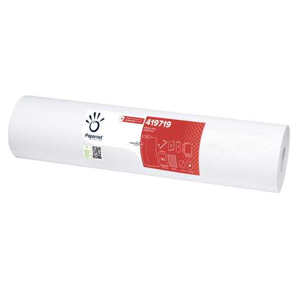 PAPERNET - 419719 - Lenzuolino Medico Defend Tech - in rotolo - 49,20cm x 50m - bianco - Papernet