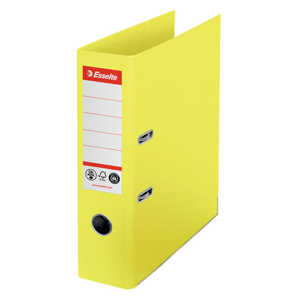 ESSELTE - 627566 - Registratore a leva - CO2 neutral - A4 - dorso 75 mm - giallo - Esselte