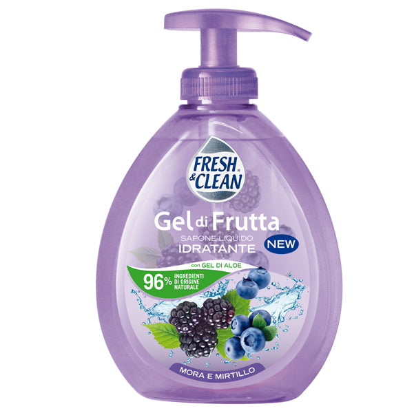 Fresh&Clean - 7-1197 - Sapone Gel - liquido - mora-mirtillo - 300 ml - FreshClean