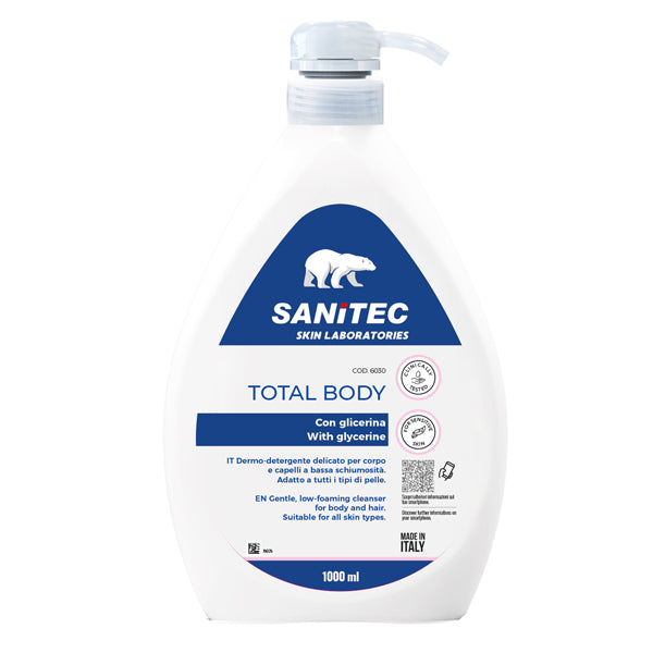 Sanitec - 6030 - Sapone Total Body - con glicerina - 1 Lt - Sanitec