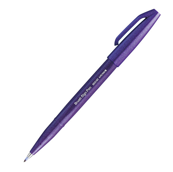 PENTEL - SES15C-V - Pennarello Brush Sign Pen - viola - Pentel