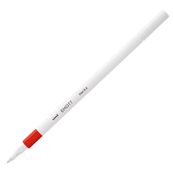 UNI MITSUBISHI - M PEM-SY R - Fineliner Emott - tratto 0.4 mm - rosso - Uni Mitsubishi