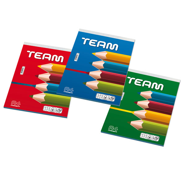 BLASETTI - 1006 - Blocco note Team - 5 mm - 21 x 29,7 cm - 50 gr - 50 fogli - Blasetti