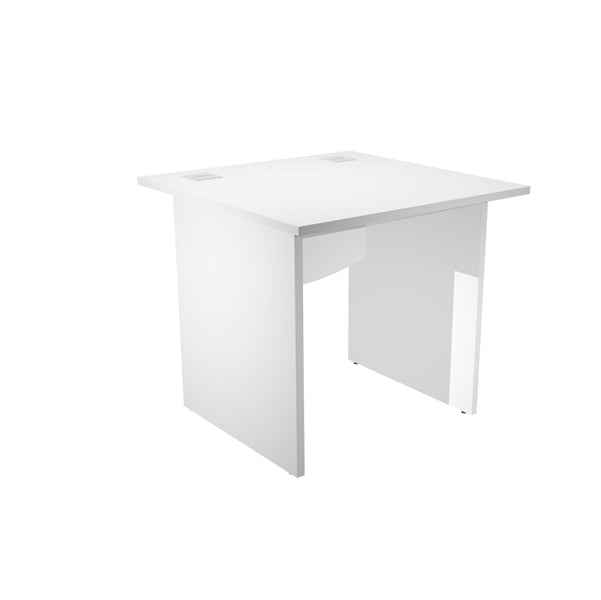 ARTEXPORT - JPB80-3 - Scrivania Operativa AgorA' Basic - fianchi melaminico - 80 x 80 x H 73 cm - bianco - Artexport
