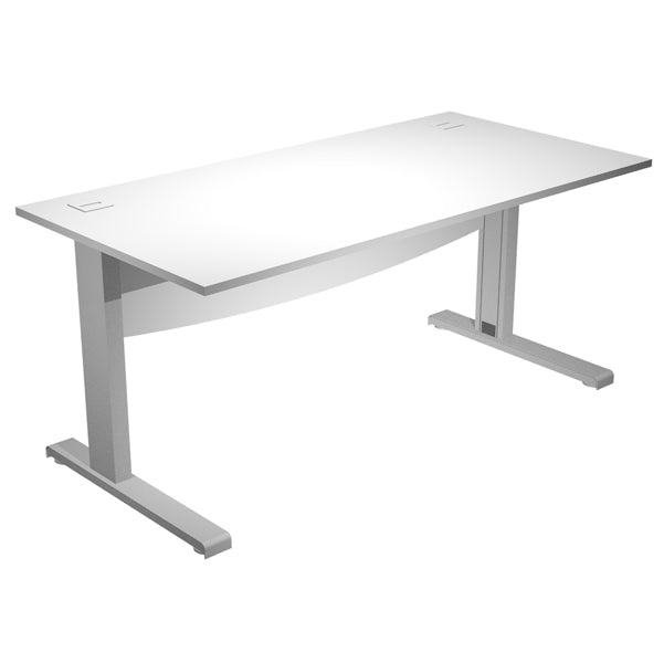ARTEXPORT - URB-V-180+MOD-3 - Scrivania Operativa AgorA' Basic - fianchi a L metallo - 180 x 80 x L 73 cm - bianco - Artexport