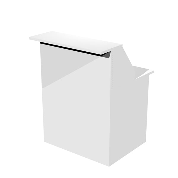 ARTEXPORT - 2824-B80-3 - Modulo reception Prestige - sopralzo con desktop incluso - 80 x 76 x 117 cm - bianco-bianco - Artexport
