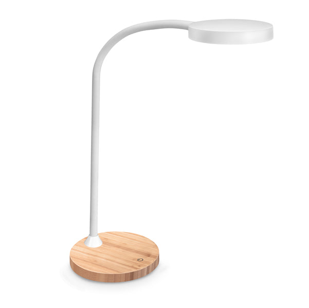 CEP - 2002905301 - Lampada Flex Desk - a led - con base in legno - bianco - Cep