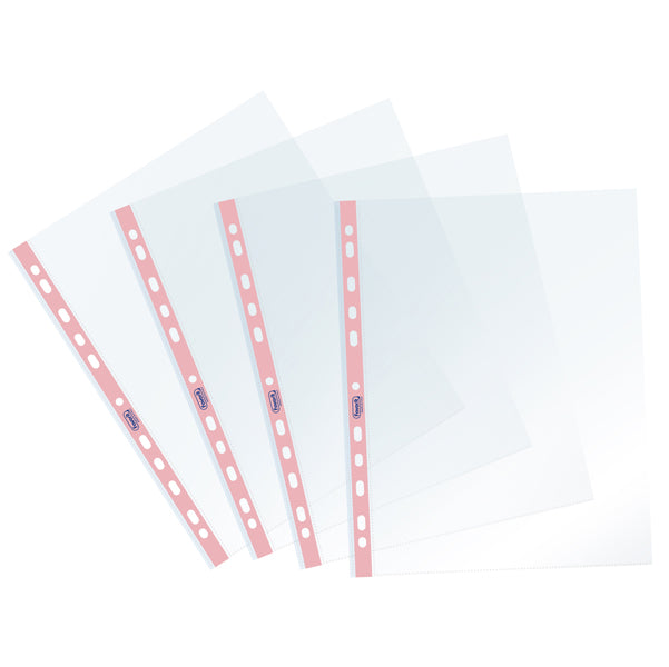 FAVORIT - 400136870 - Buste forate Pastel - c- banda - liscia - 22 x 30 cm - rosa - Favorit - conf. 25 pezzi