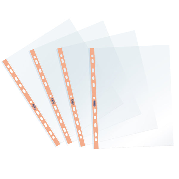 FAVORIT - 400136866 - Buste forate Pastel - c- banda - liscia -.22 x 30 cm - arancio - Favorit - conf. 25 pezzi