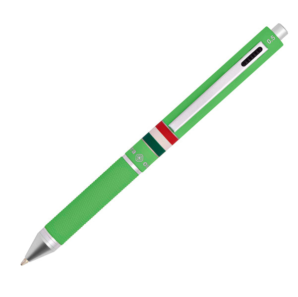 OSAMA - OD 1024ITG-1 VC - Penna a sfera a scatto multifunzione - fusto verde chiaro gommato Italia - Osama