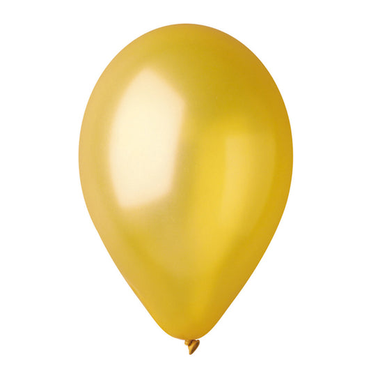 BIG PARTY - 72190 - Palloncini in lattice metallizzati - D 26 cm - oro - Big Party - conf. 16 pezzi