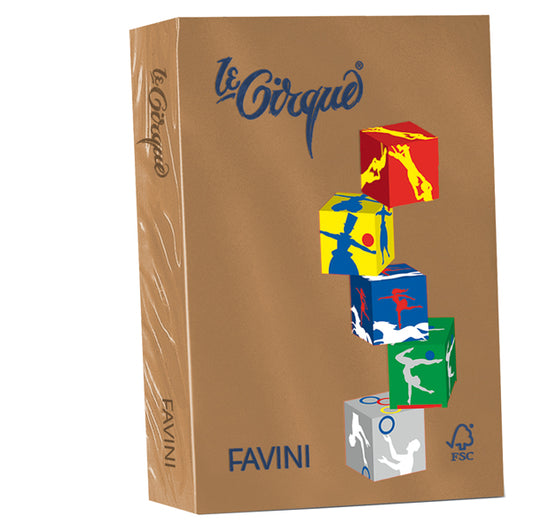 FAVINI - A71Z504 - Carta Le Cirque - A4 - 80 gr - cuoio 300 - Favini - conf. 500 fogli