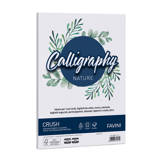 FAVINI - A69V564 - Carta Calligraphy Nature Crush - A4 - 250 gr - uva - Favini - conf. 50 fogli