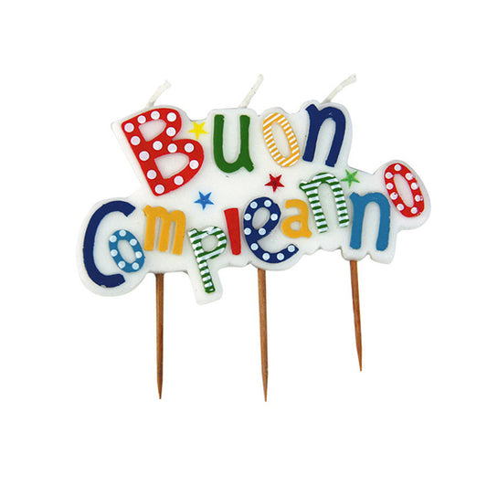 BIG PARTY - 73111 - Candelina picks - Buon Compleanno - multicolor - Big Party