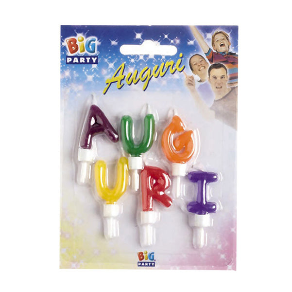 BIG PARTY - 70423 - Set candeline - Auguri - colori assoriti - Big Party