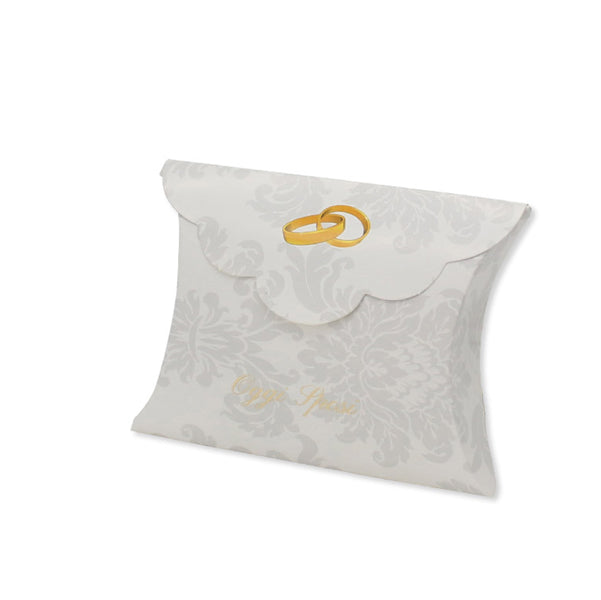 BIG PARTY - 81681 - Scatolina portaconfetti - sposi - carta - 10 x 8 x 3 cm - Big Party - conf.25 pezzi