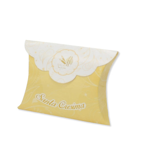BIG PARTY - 81679 - Scatolina portaconfetti - Cresima - carta - 10 x 8 x 3 cm - Big Party - conf.25 pezzi