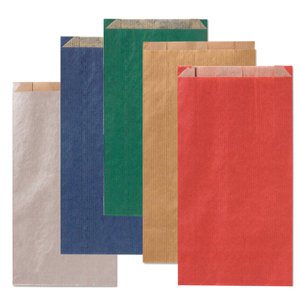 REX SADOCH - MLCO2DAR - Sacchetti a soffietto - 8 x16+2,5 cm - colori scuri assortiti - Rex Sadoch - conf. 100 pezzi