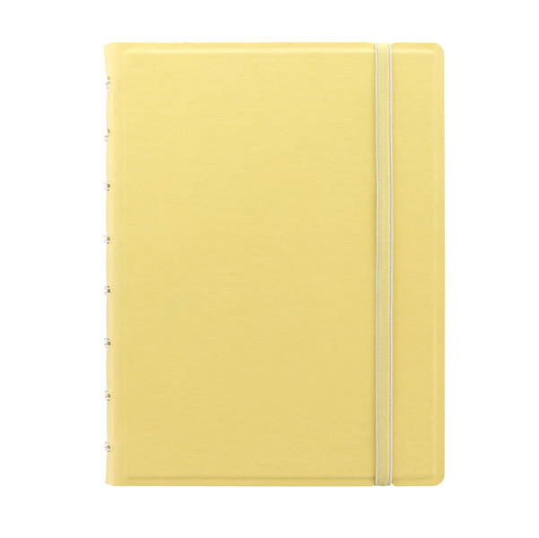 FILOFAX - L115061 - Notebook - con elastico - copertina similpelle - A5 - 56 pagine - a righe - giallo limone - Filofax