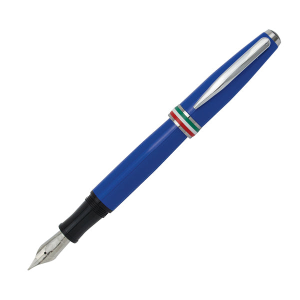 MONTEVERDE - J059733 - Penna stilografica Aldo Domani - punta M - fusto azzurro italia - Monteverde