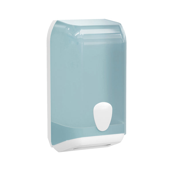 MAR PLAST - A62001EM - Dispenser carta igienica interfogliata - 307 x 133 x 158 mm - bianco - azzurro - Replast