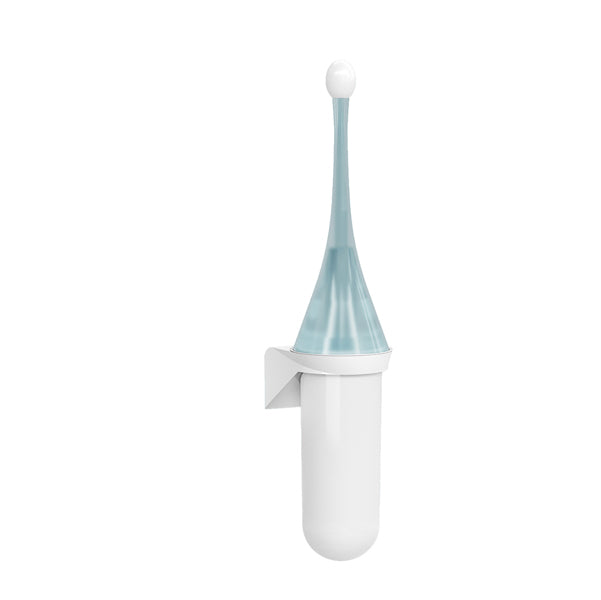 MAR PLAST - A65801EM - Portascopino da parete - 480 x 113 x 92 mm - bianco - azzurro - Replast