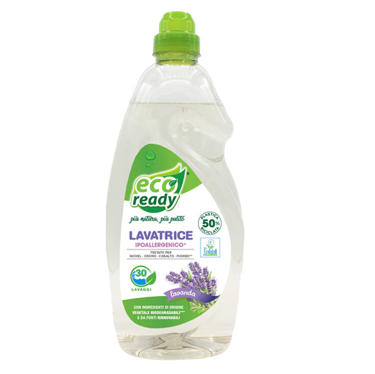 Eco Ready - 160965006351 - Detersivo lavatrice - ipoallergenico - lavanda - 1,5 lt - Eco Ready