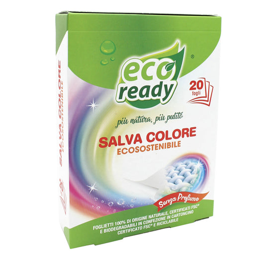 Eco Ready - 160906006474 - Fogli salvacolore - 20 x 12 cm - Eco Ready - conf. 20 pezzi