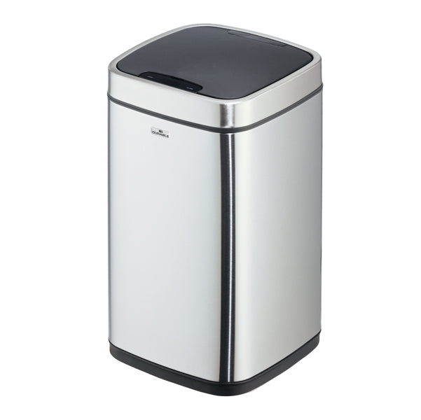 DURABLE - 3421-23 - Cestino no touch - con sensore - 24 x 24 x 43 cm- 12 lt - argento metallizzato - Durable