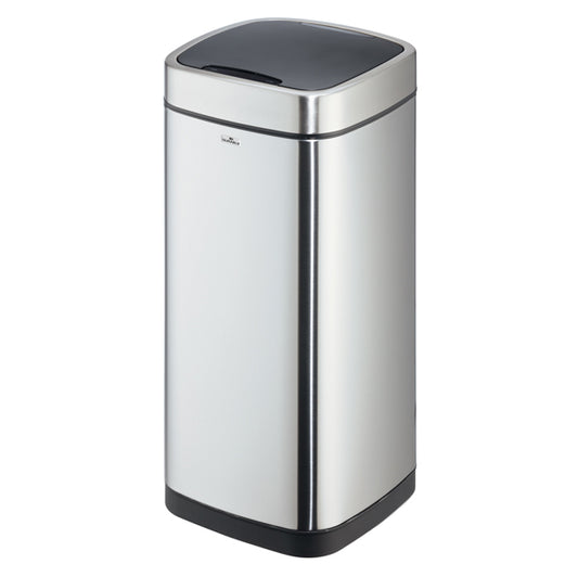 DURABLE - 3423-23 - Cestino no touch - con sensore - 30,5 x 30,5 x 69 cm - 35 lt - argento metallizzato - Durable